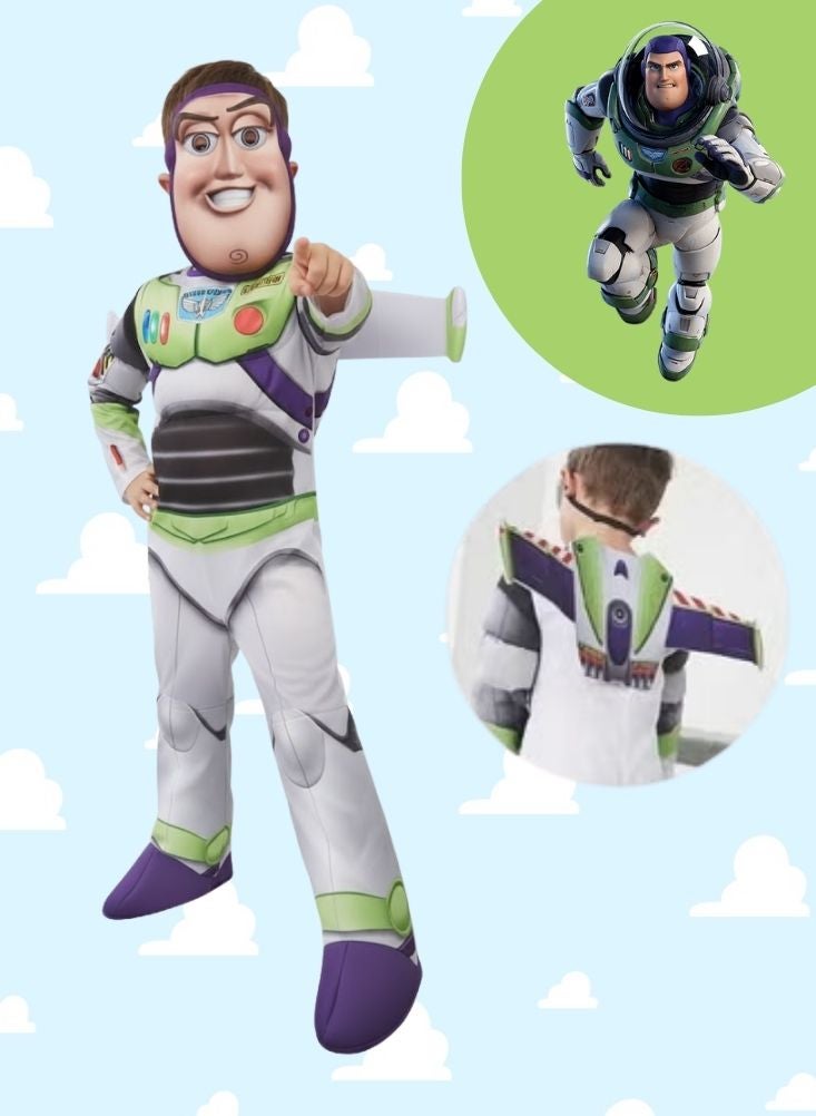 بريميم زي تنكري قابل للنفخ على شكل باز لايت يير للأطفال - زي تنكري لبطل الفضاء - Image 1